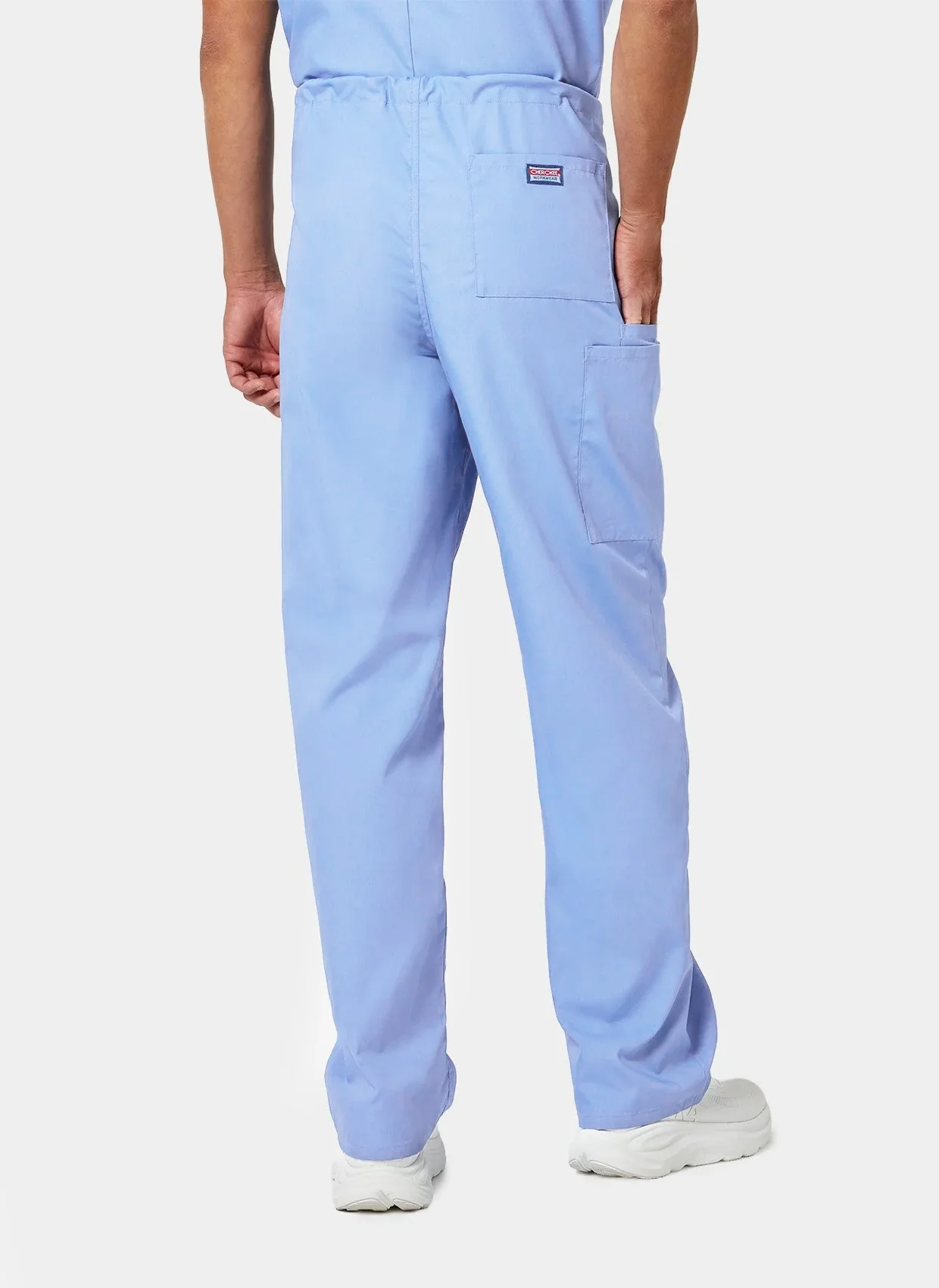 Cherokee Unisex Drawstring Scrub Trousers - Ceil - Image 3
