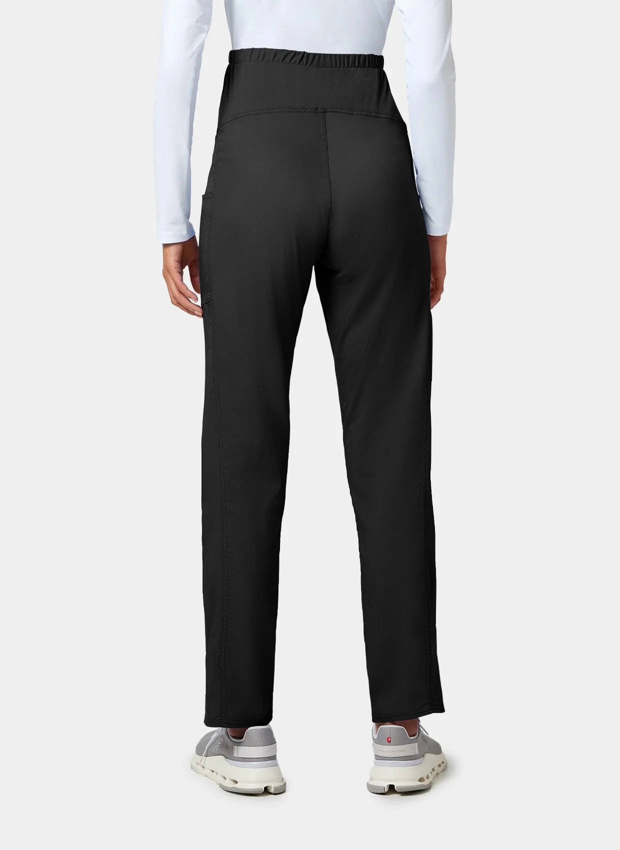 Cherokee WW Revolution Maternity Straight Leg Scrub Trousers WWE155 - Black - Image 4