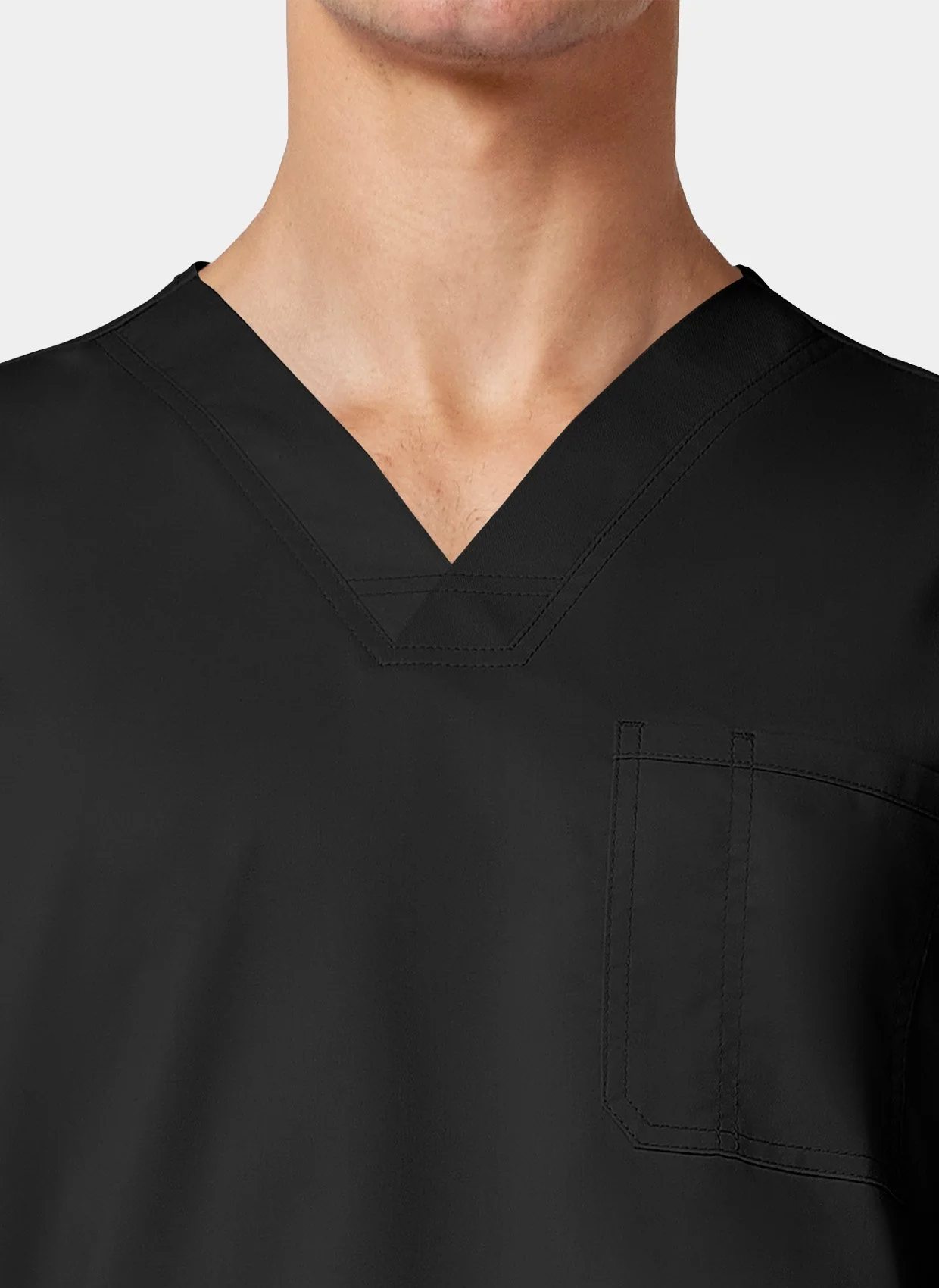 Cherokee WW Revolution Men-s V-Neck Scrub Top WWE670 - Black - Image 6