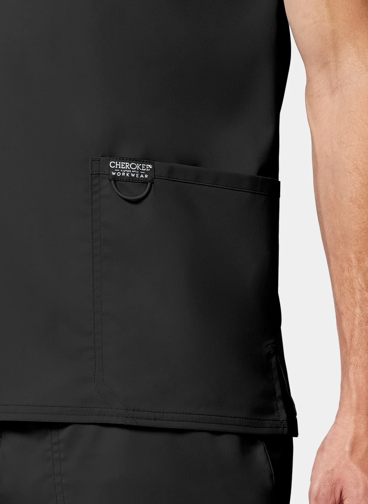 Cherokee WW Revolution Men-s V-Neck Scrub Top WWE670 - Black - Image 8