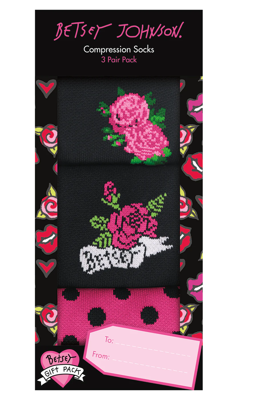 Compression Socks 3-pack Playful Patterns - Image 2