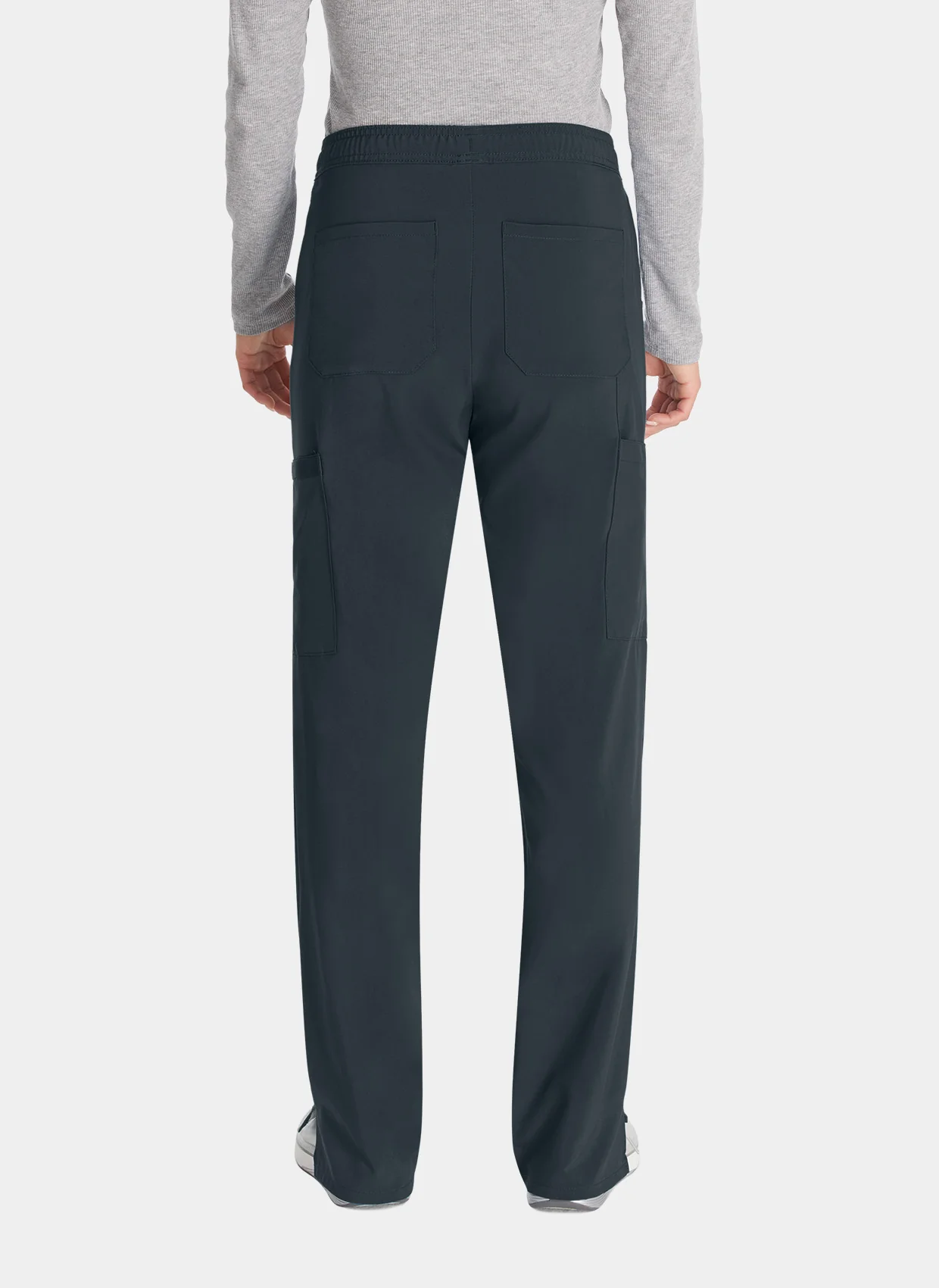Dickies EDS Essentials Women's Mid Rise Straight Leg Drawstring Trousers DKE010 - Pewter - Image 2