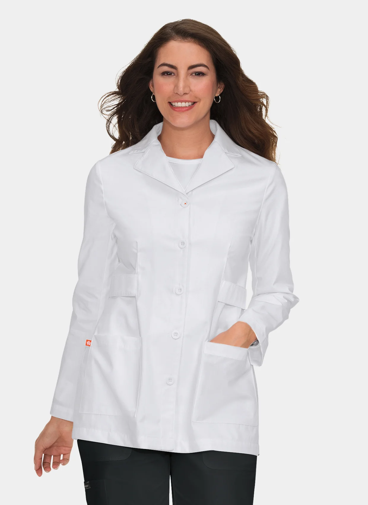 Hampton Lab Coat - Orange Standard - White -SALE