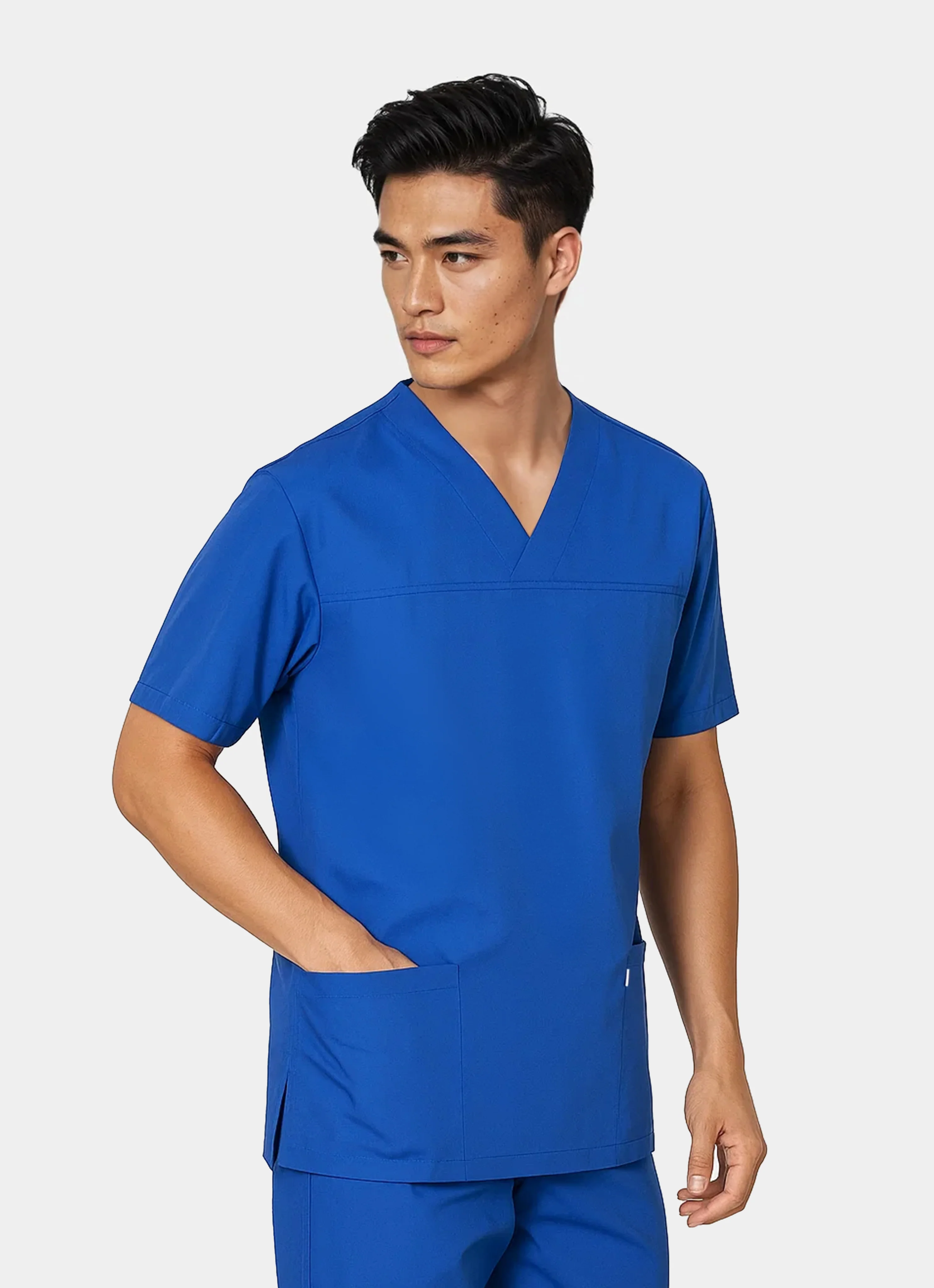 HappyFIT Unisex Scrub Top - Royal