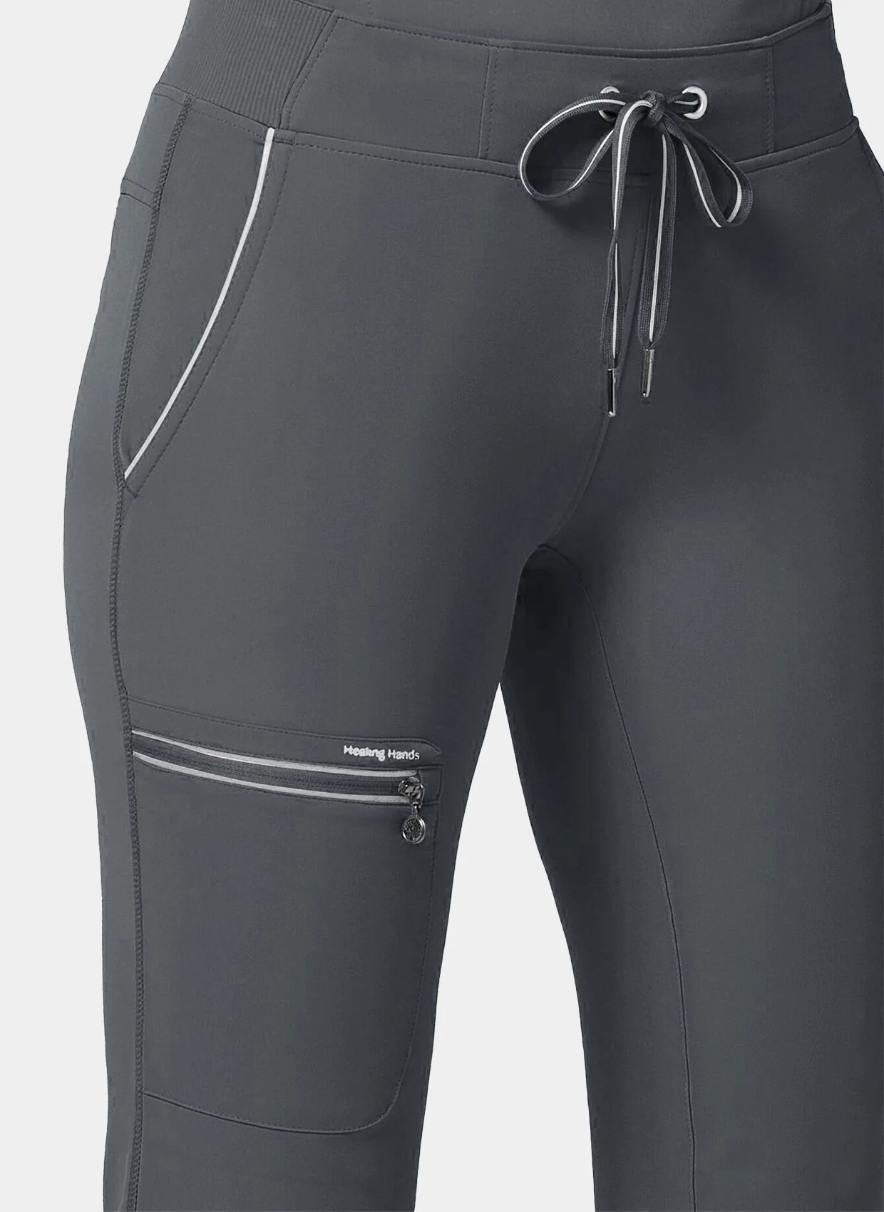 Healing Hands Nisha Scrub Trousers - Pewter - Image 3