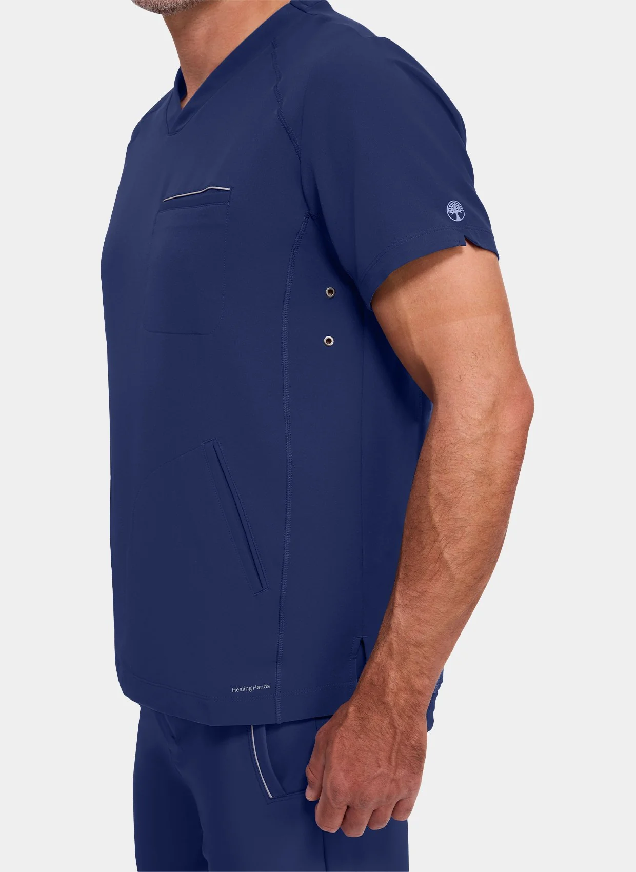 Steven Scrub Top - Navy - Image 3