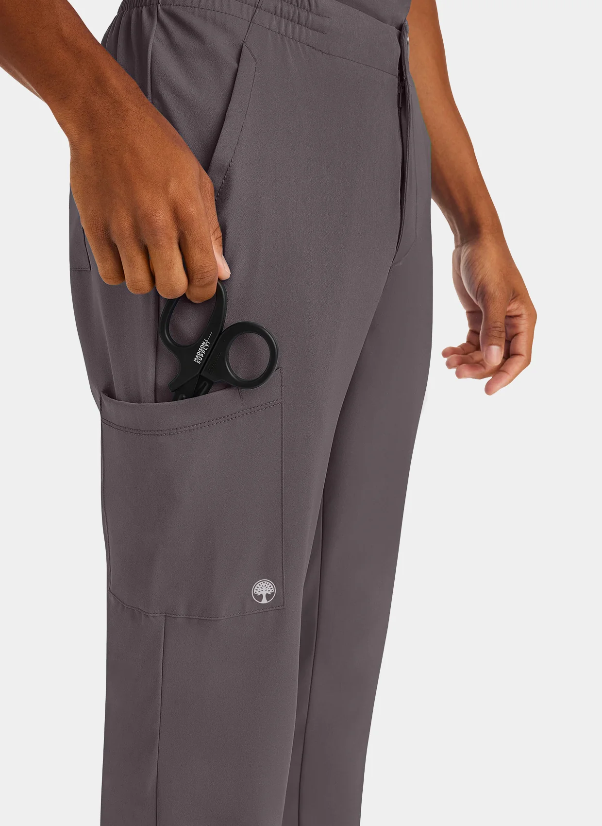 Healing Hands Ryan Scrub Trousers - Pewter - Image 2