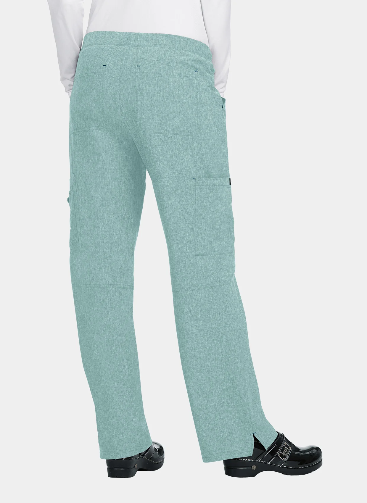Koi Basics Holly Scrub Trousers - Heather Sage - SALE - Image 2