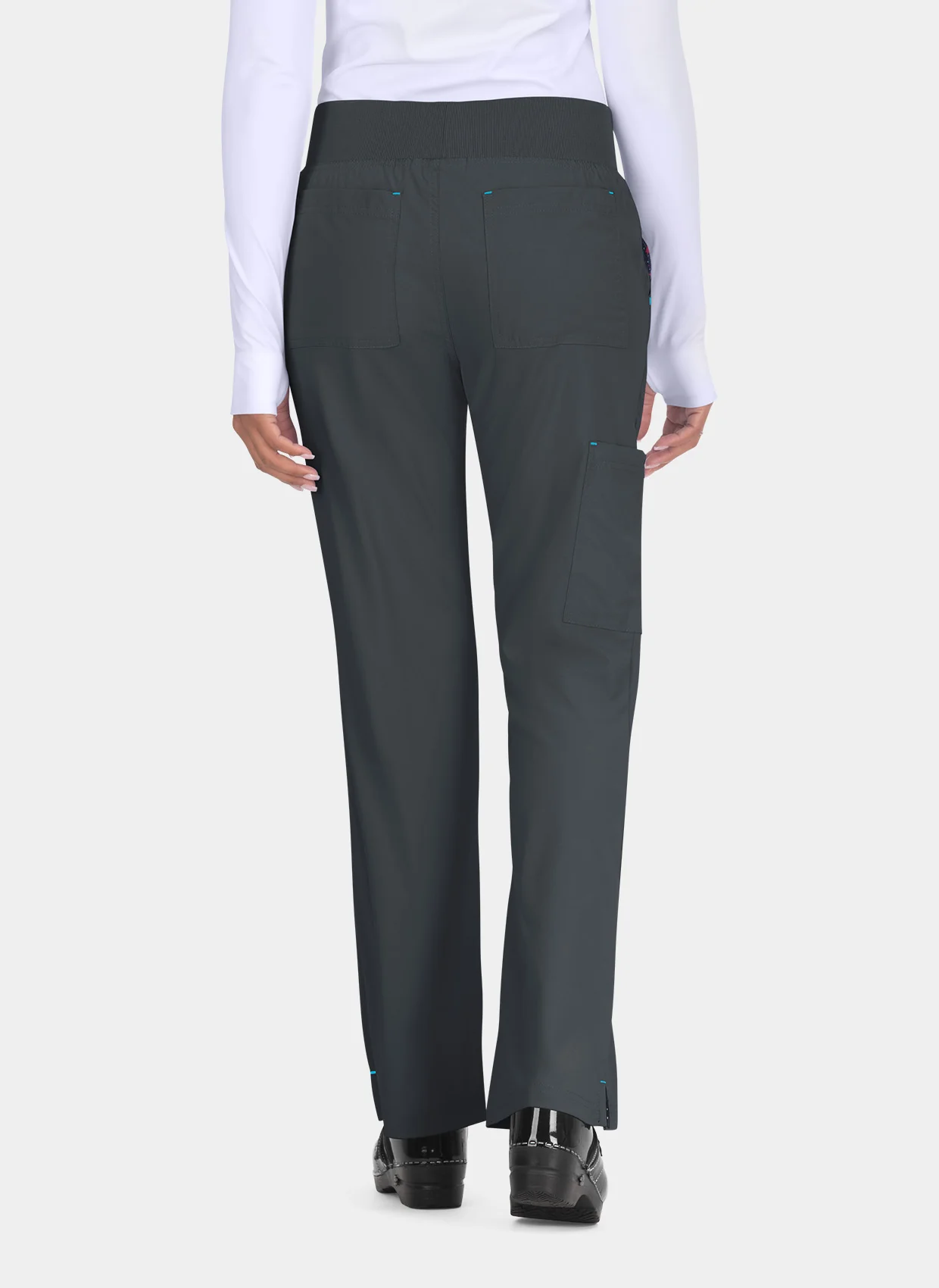 Koi Basics Laurie Scrub Trousers - Charcoal - Image 2