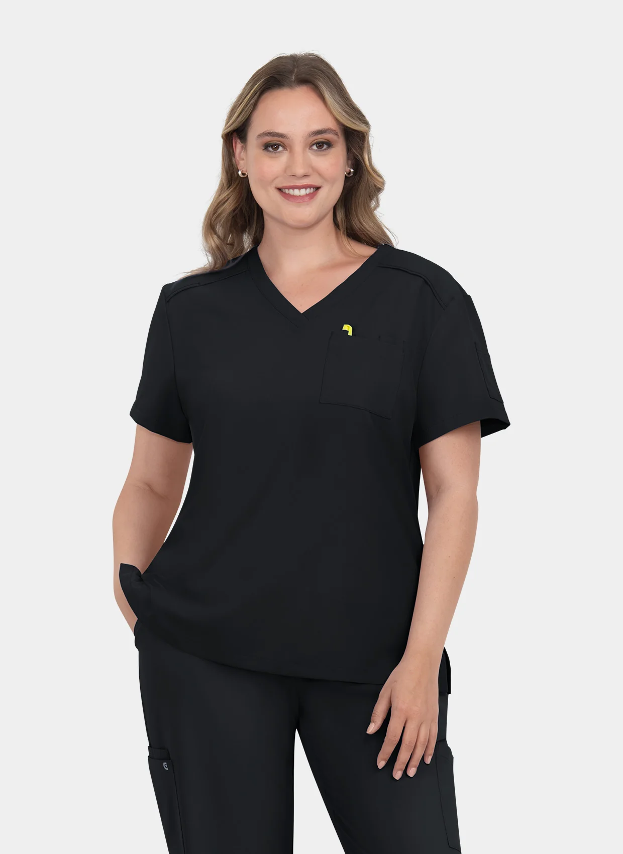 Koi Cureology Aura Scrub Top - Black - Image 3