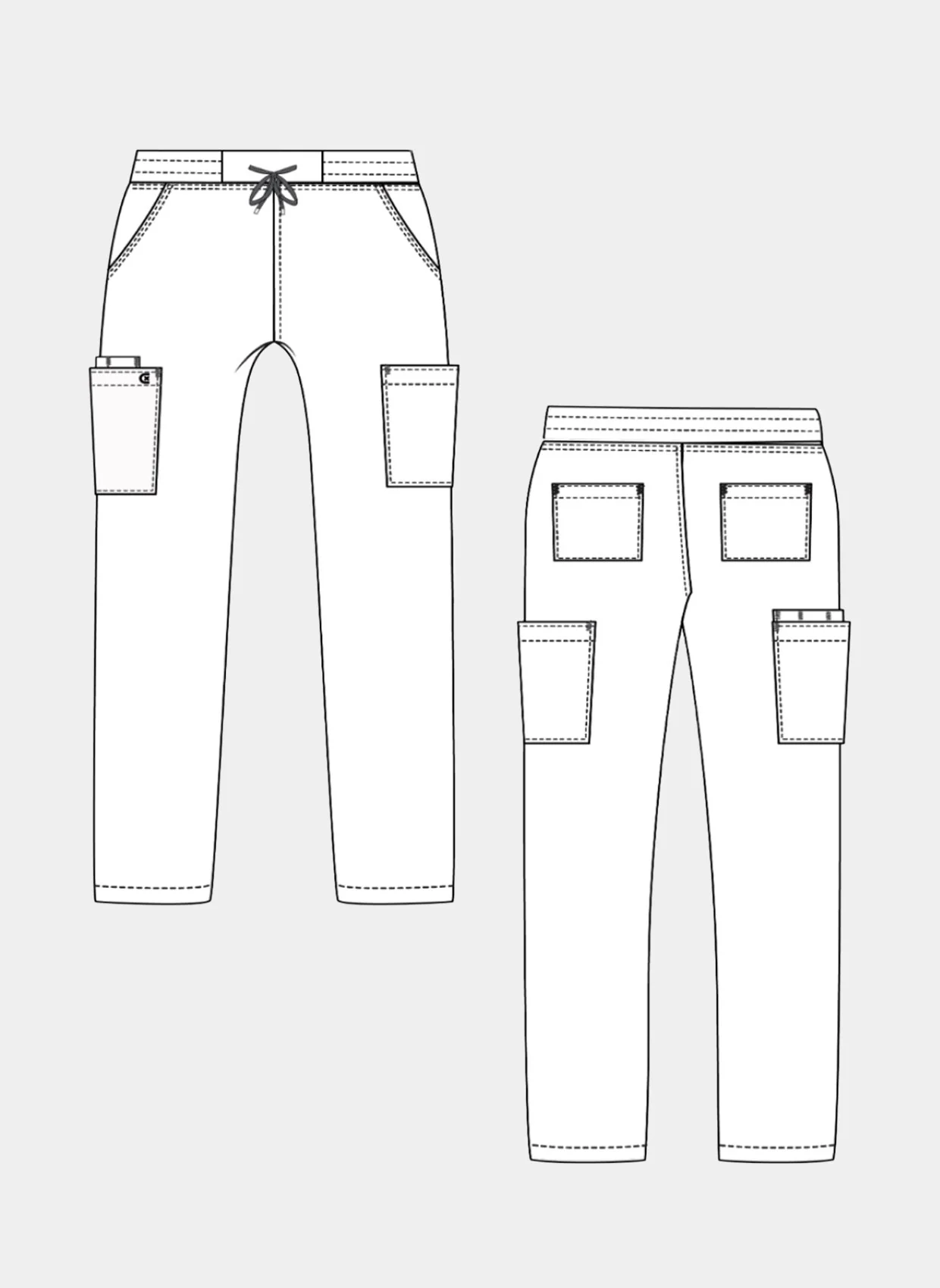 Koi Cureology Neuro Scrub Trousers - White - Image 3