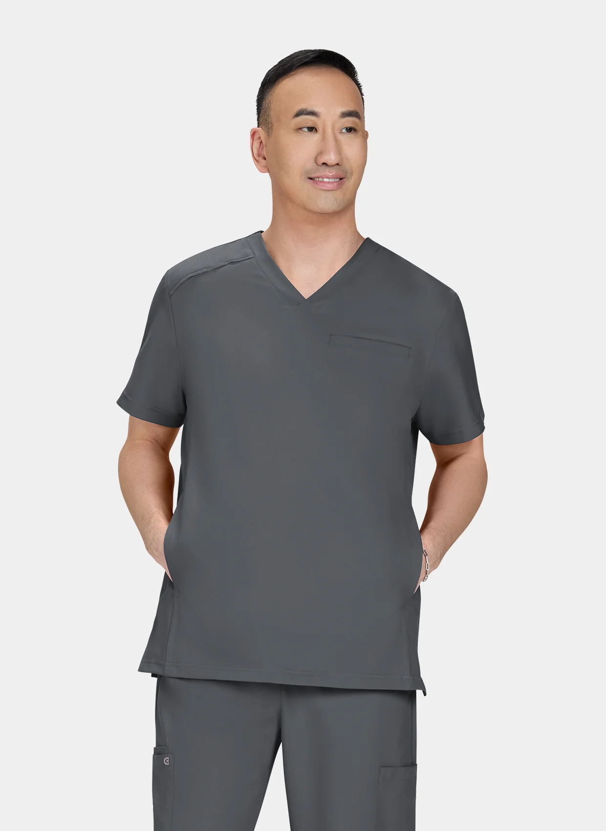 Koi Cureology Stasis Scrub Top - Pewter - Image 3