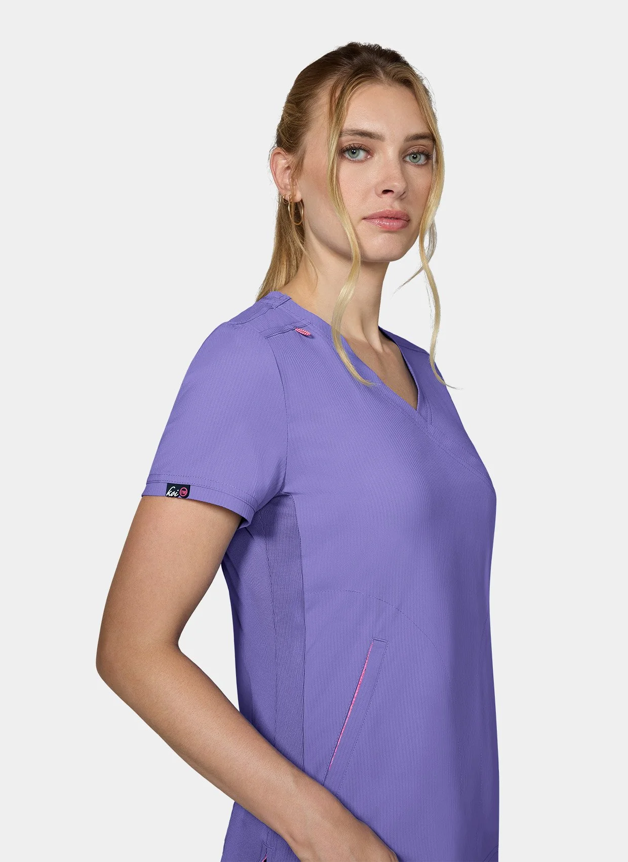 Koi Lite Philosophy Scrub Top - French Lavender - Image 4