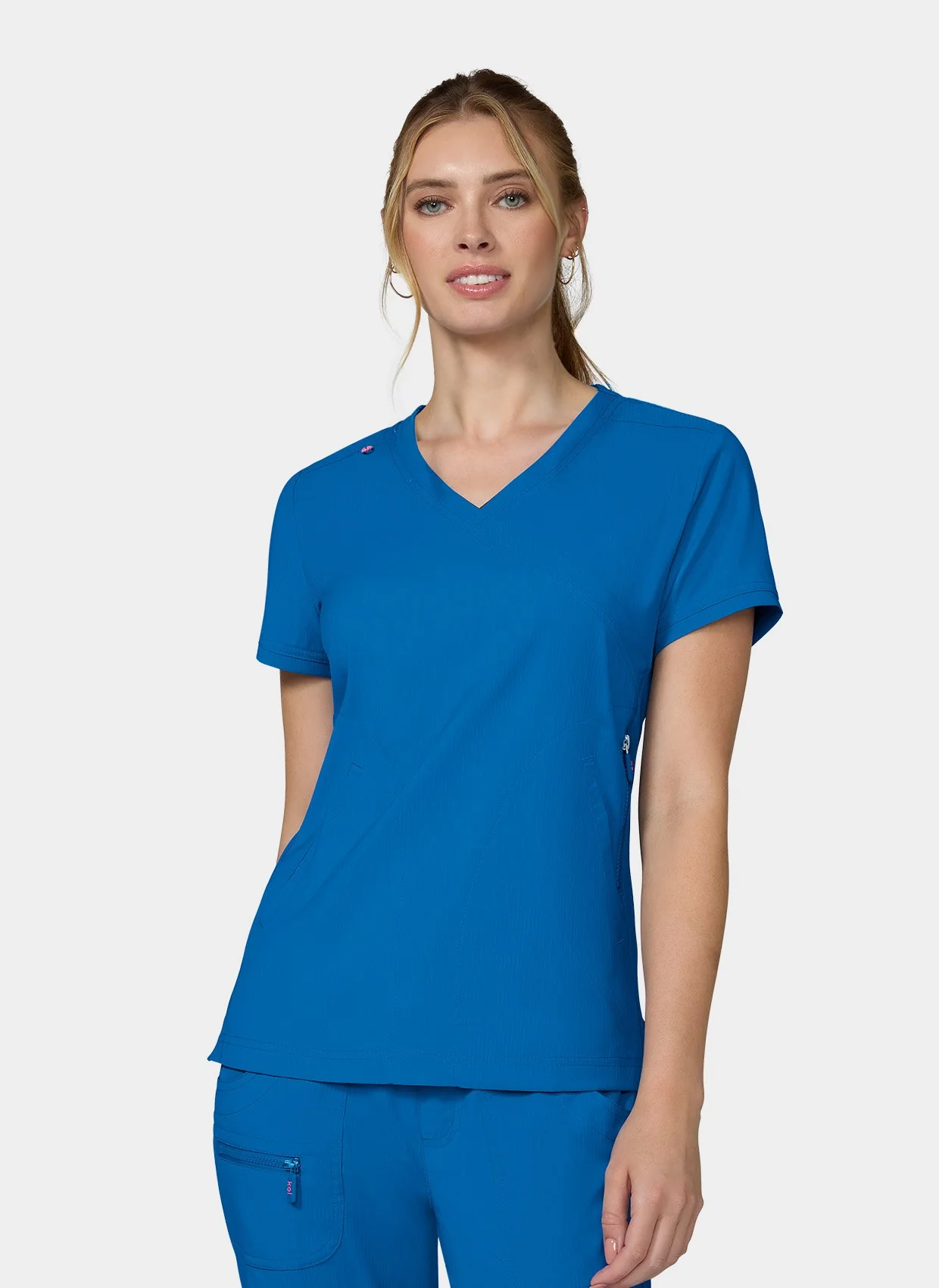 Koi Lite Philosophy Scrub Top - Royal - Image 2