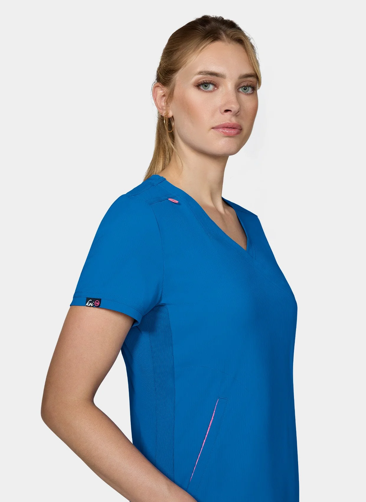 Koi Lite Philosophy Scrub Top - Royal - Image 4