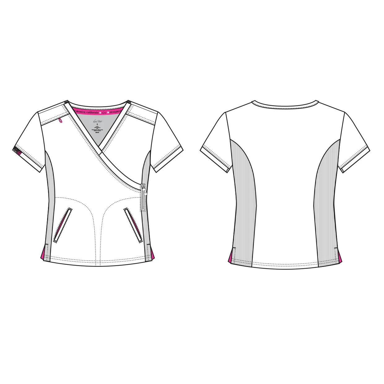 Koi Lite Philosophy Scrub Top - Ruby - Image 5