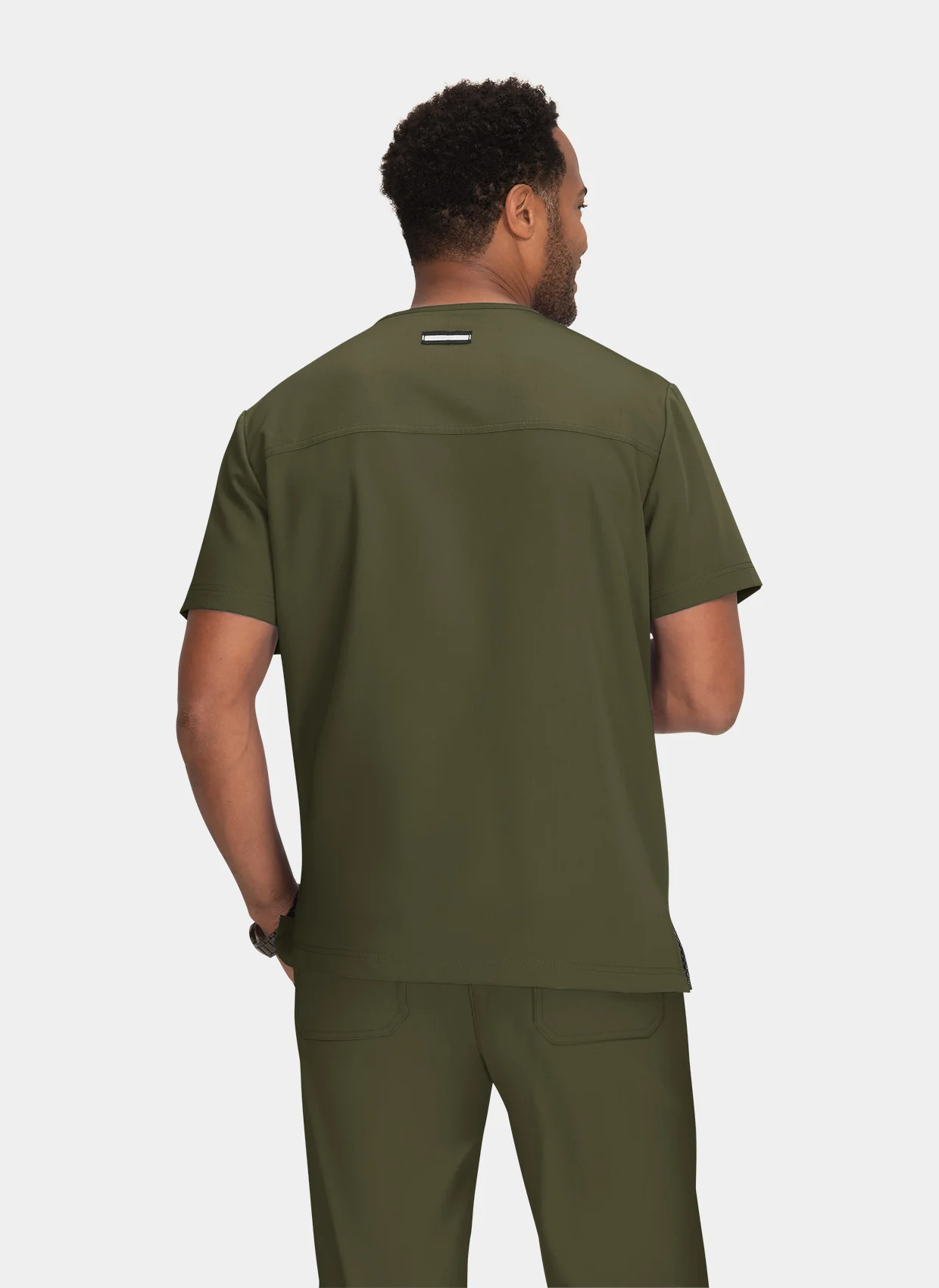 Koi Next Gen Free To Be Scrub Top - Olive - Image 2
