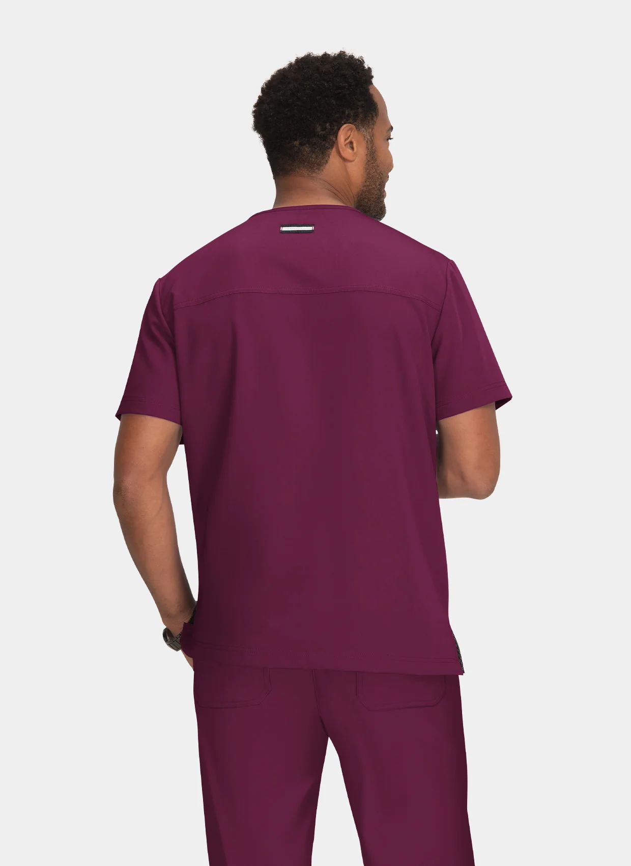 Koi Next Gen Free To Be Scrub Top - Wine - Image 2