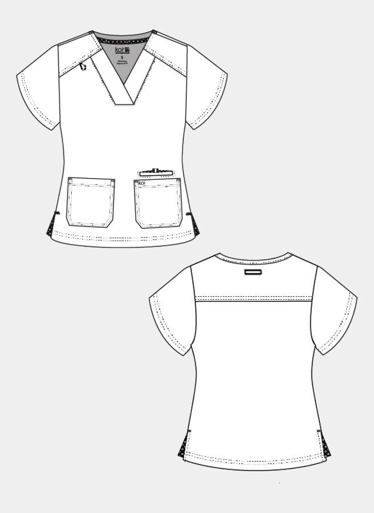 Koi Next Gen Hustle And Heart Scrub Top - Burnt Umber - Image 3