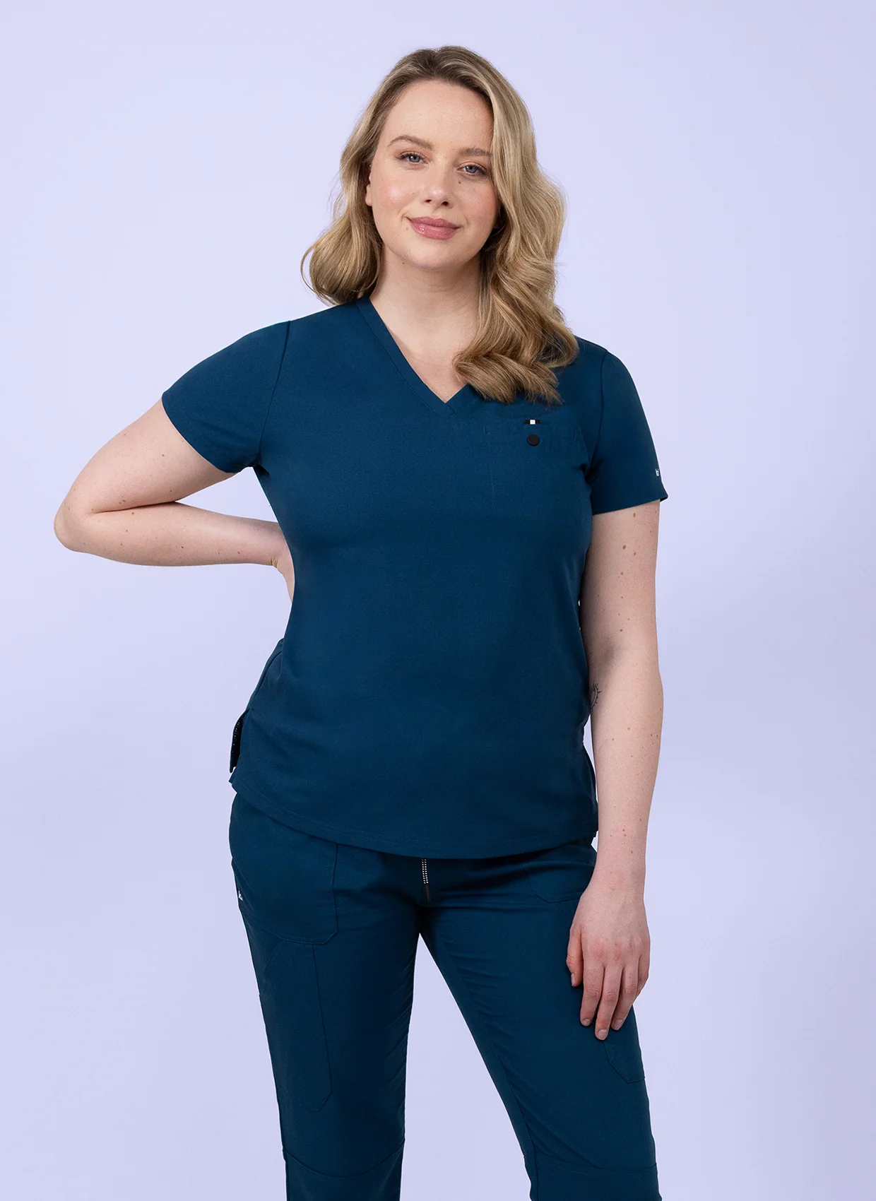 Koi Next Gen Ready To Work Scrub Top - Black - Image 5