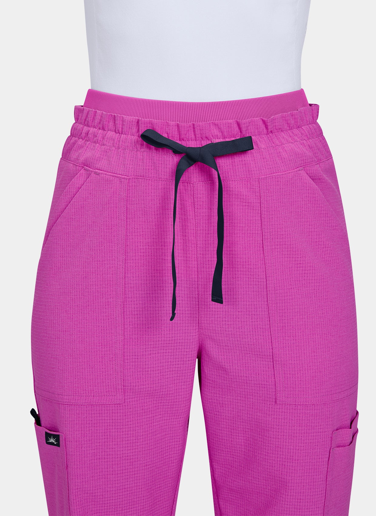 Koi Solis Freda Scrub Trousers - Hibiscus Pink - Image 3