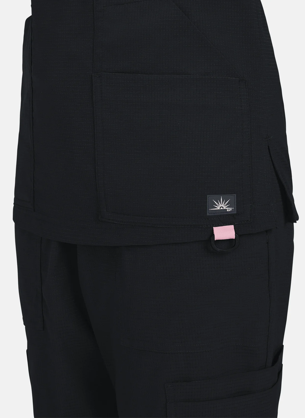 Koi Solis Sari Scrub Top - Black - Image 2