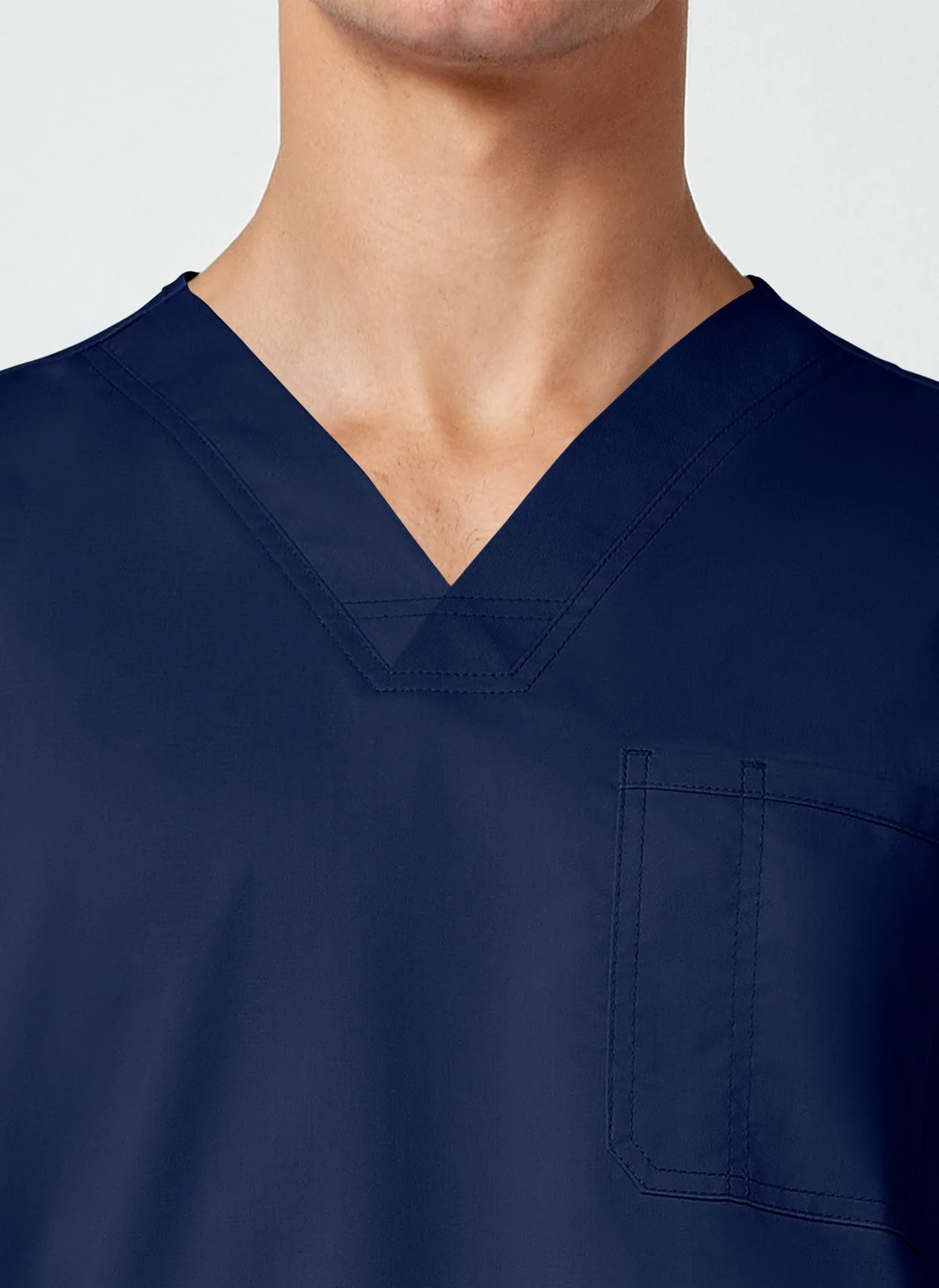 Cherokee WW Revolution Men-s V-Neck Scrub Top WWE670 - Navy - Image 5