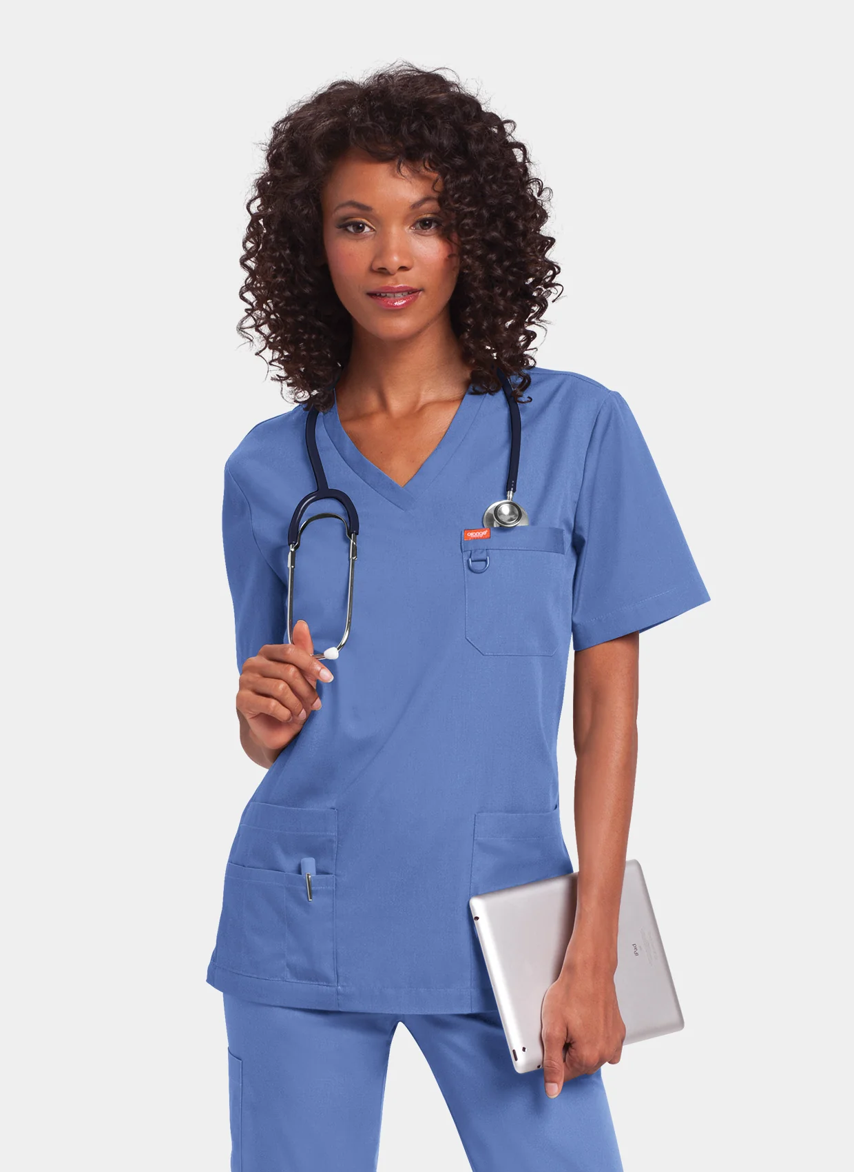Unisex Orange Standard Balboa Unisex Scrub Top - True Ceil - Image 4