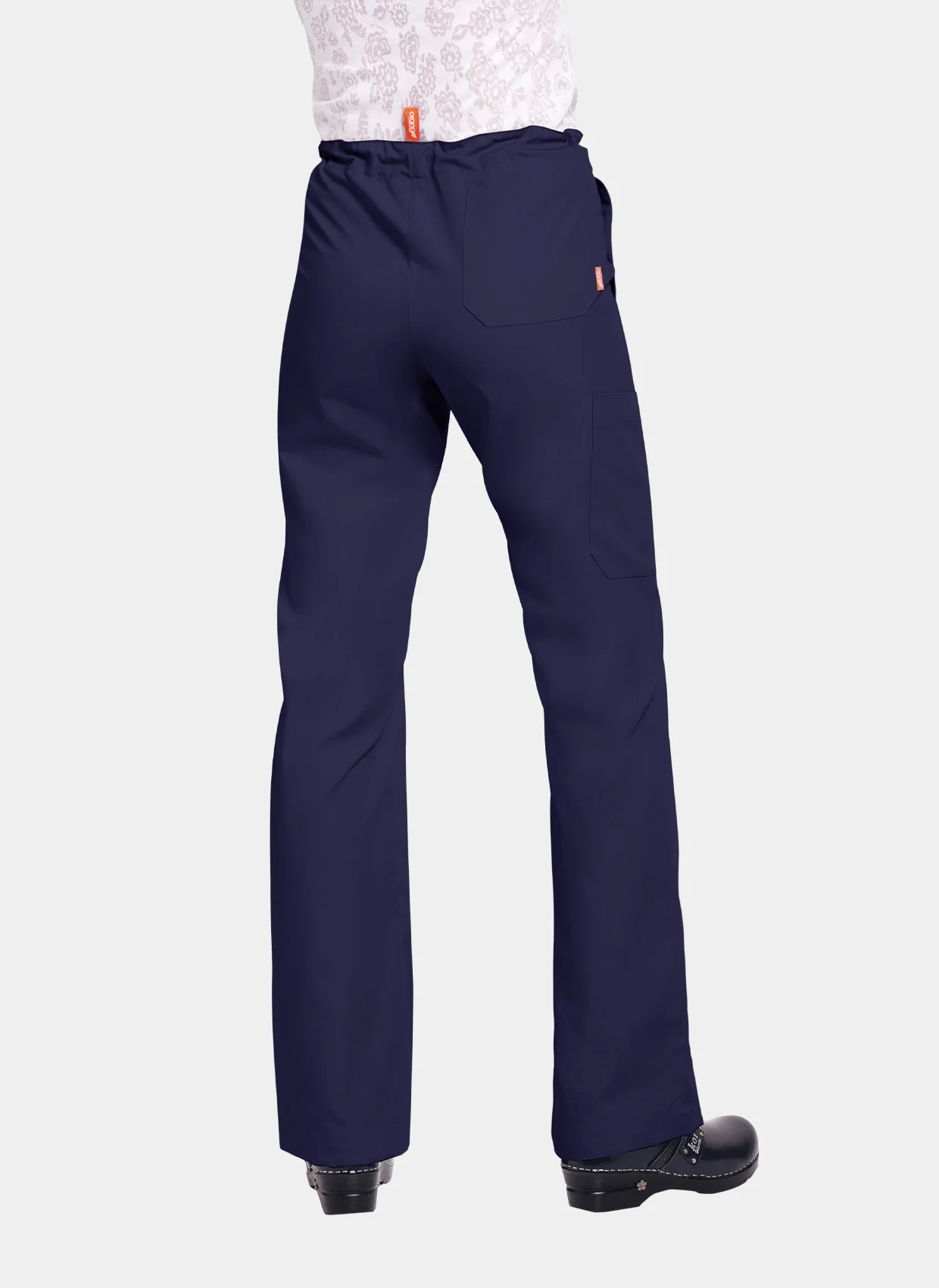 Orange Standard Unisex Scrub Set - Navy - Image 4
