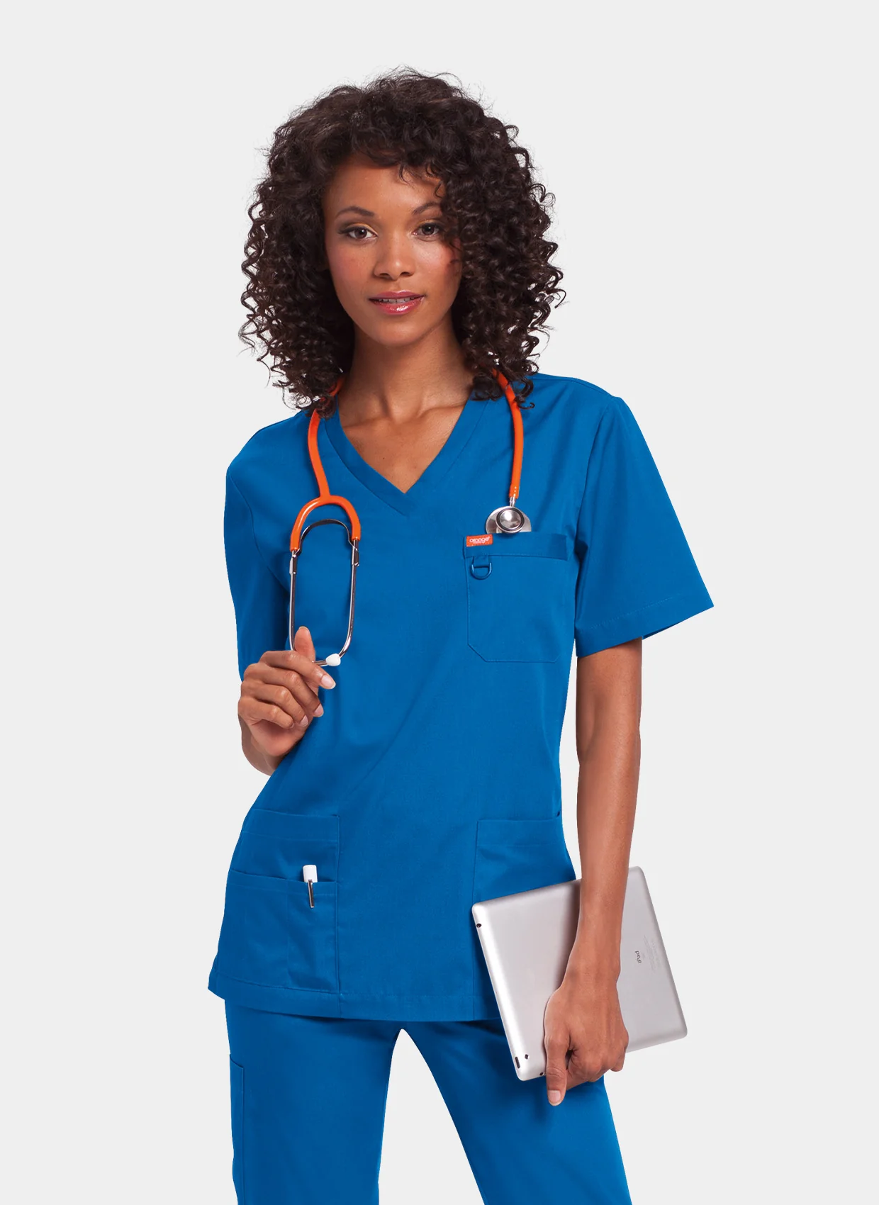Orange Standard Unisex Scrub Set - Royal - Image 3
