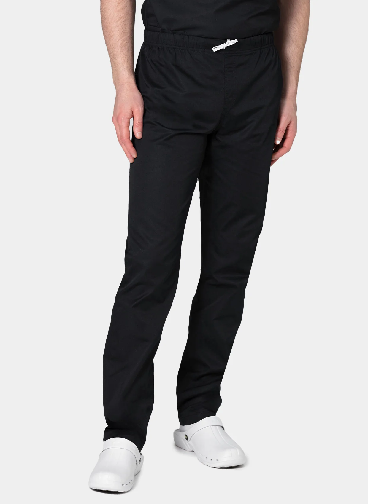 HappyFIT Unisex Scrub Trousers - Black - Image 2
