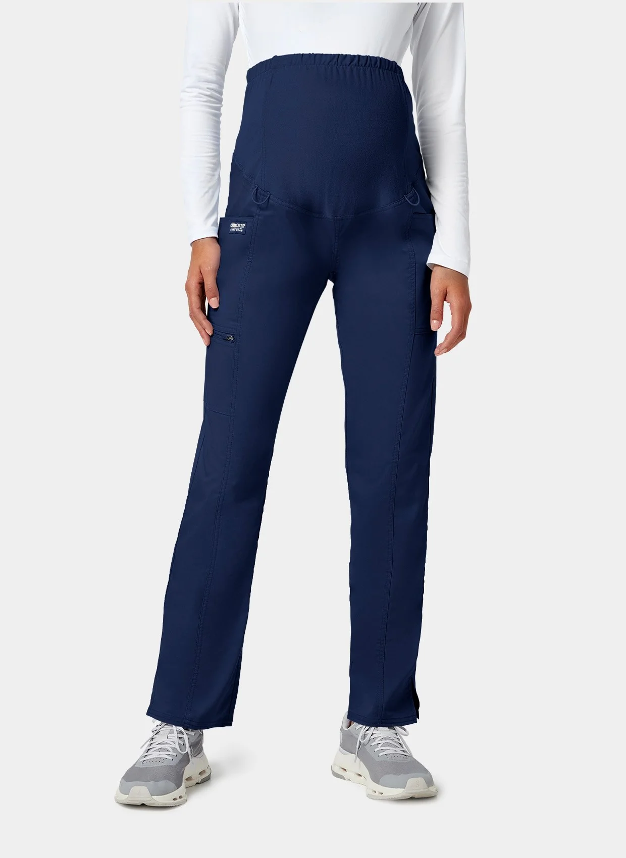 Cherokee WW Revolution Maternity Straight Leg Scrub Trousers WWE155 - Navy - Image 3