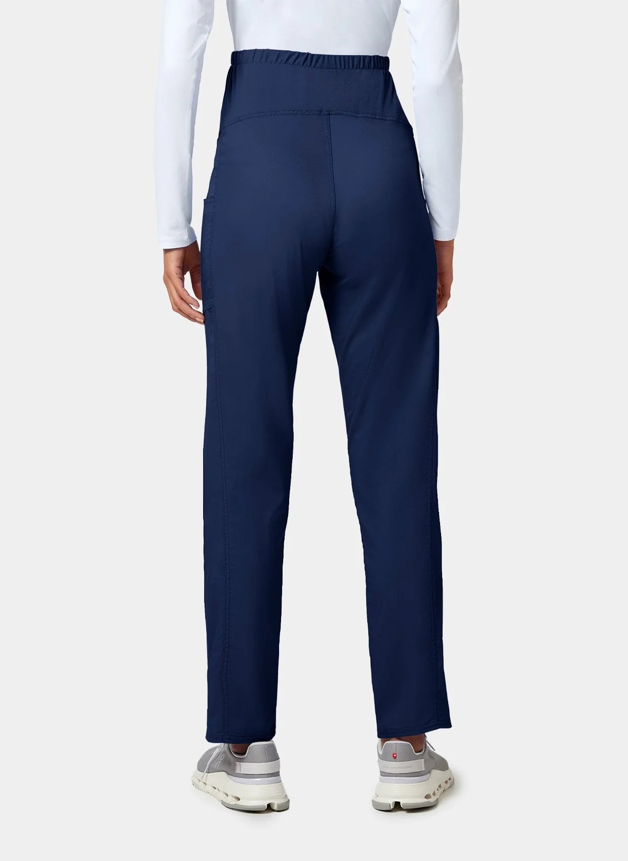 Cherokee WW Revolution Maternity Straight Leg Scrub Trousers WWE155 - Navy - Image 4
