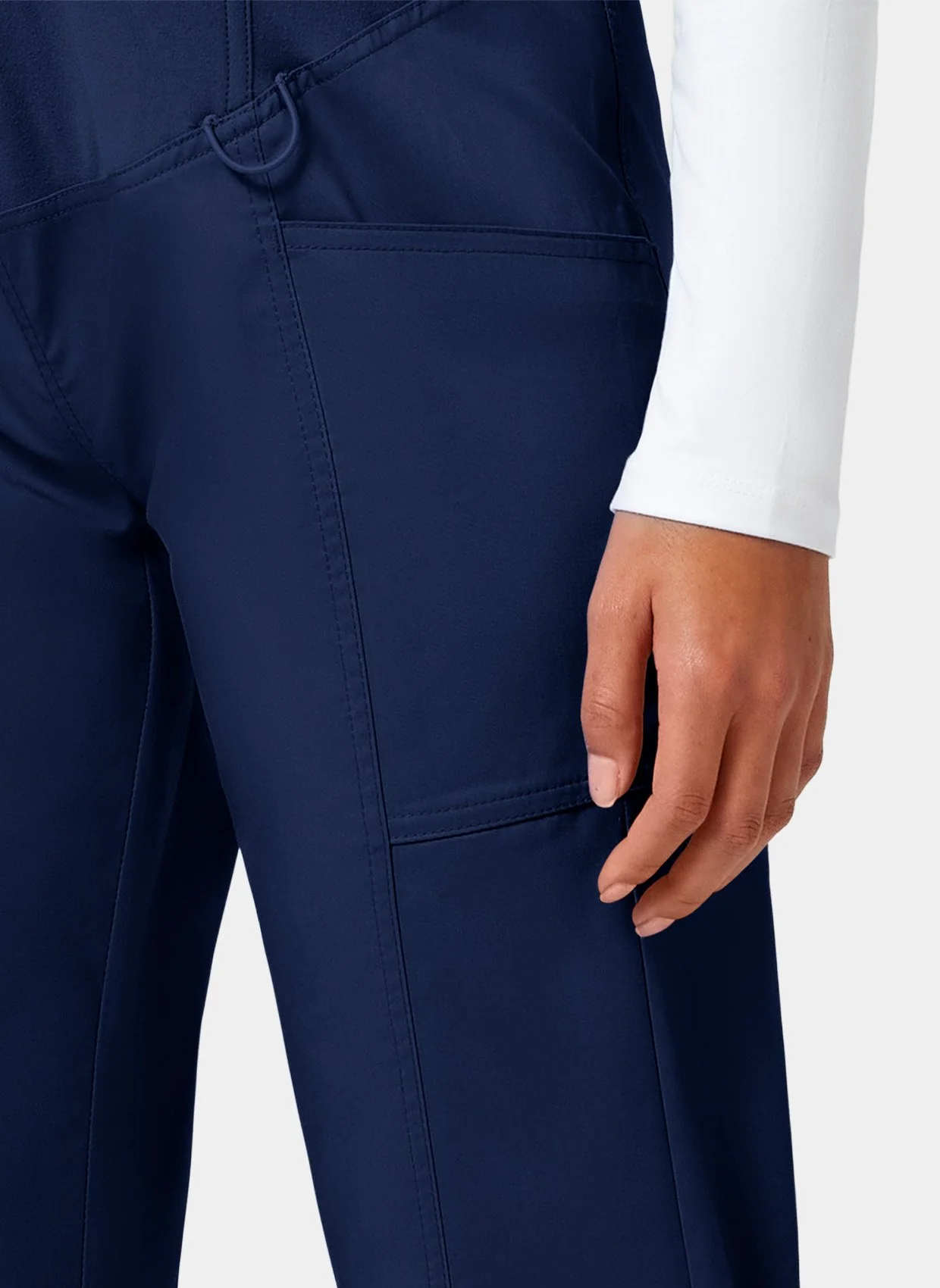 Cherokee WW Revolution Maternity Straight Leg Scrub Trousers WWE155 - Navy - Image 5