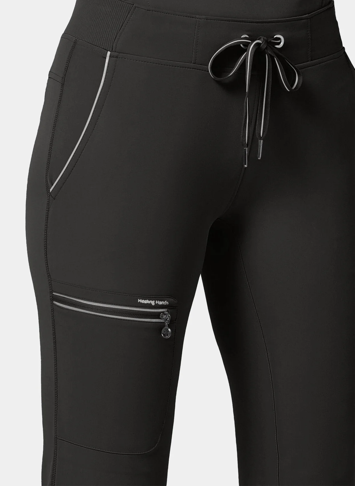 Healing Hands Nisha Scrub Trousers - Black - Image 3