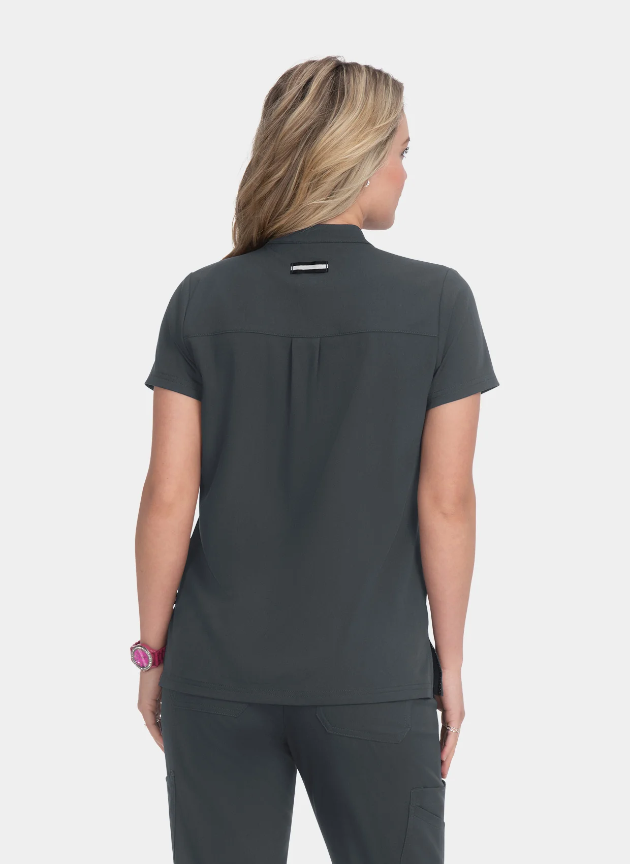 Koi Next Gen Driven Scrub Top - Charcoal - Image 2