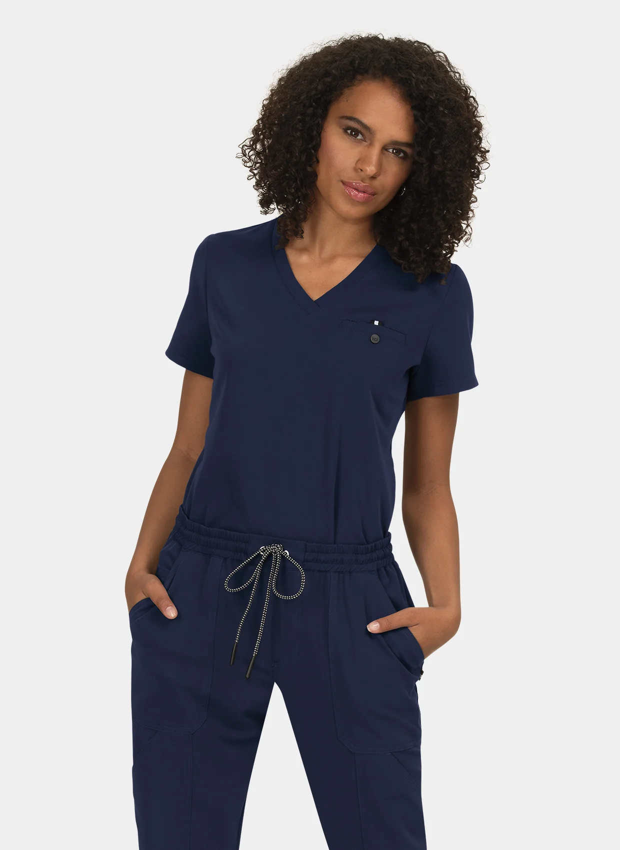 Koi Next Gen Ready To Work Scrub Top - Navy - Image 3