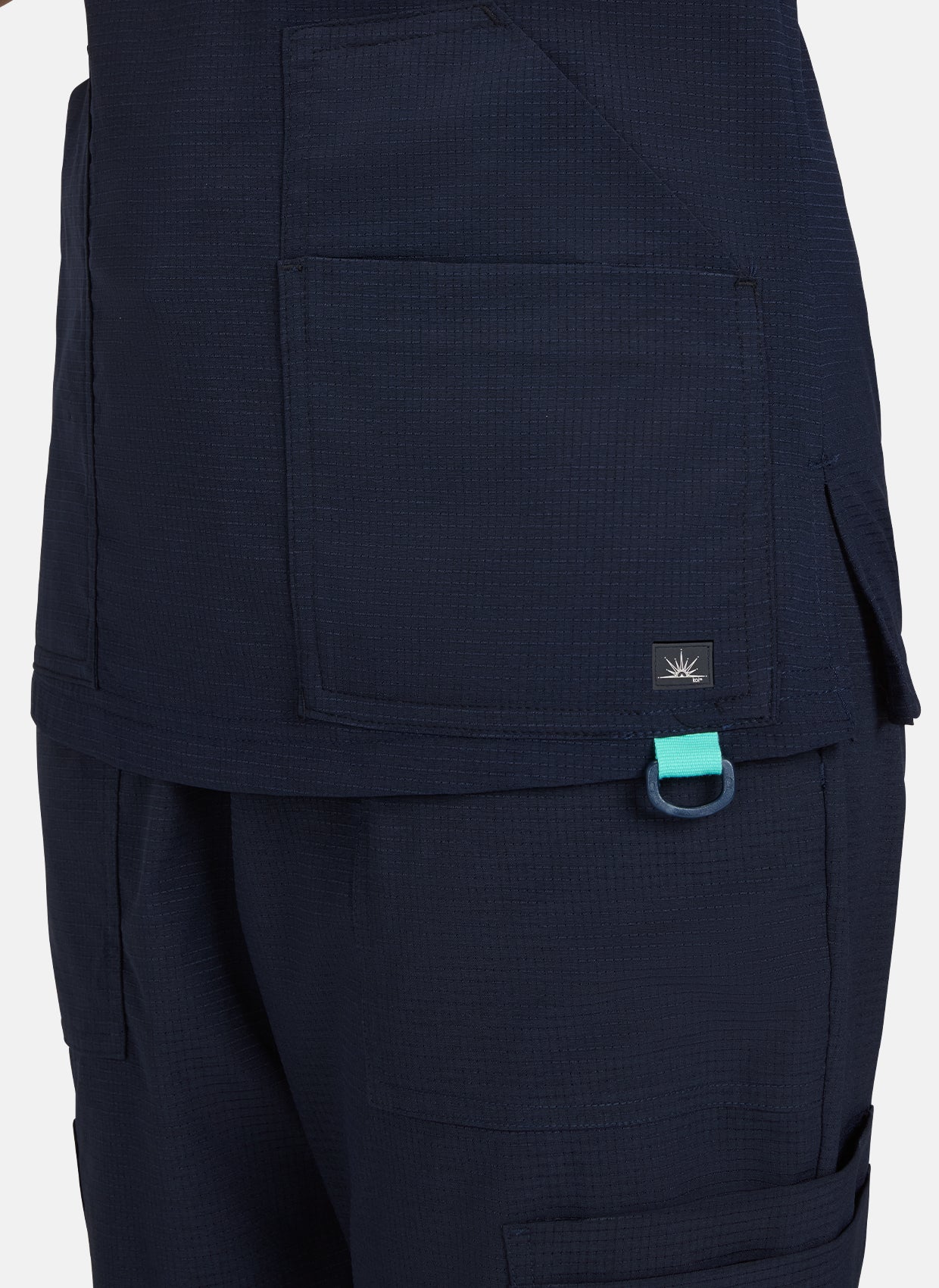 Koi Solis Sari Scrub Top - Navy - Image 2