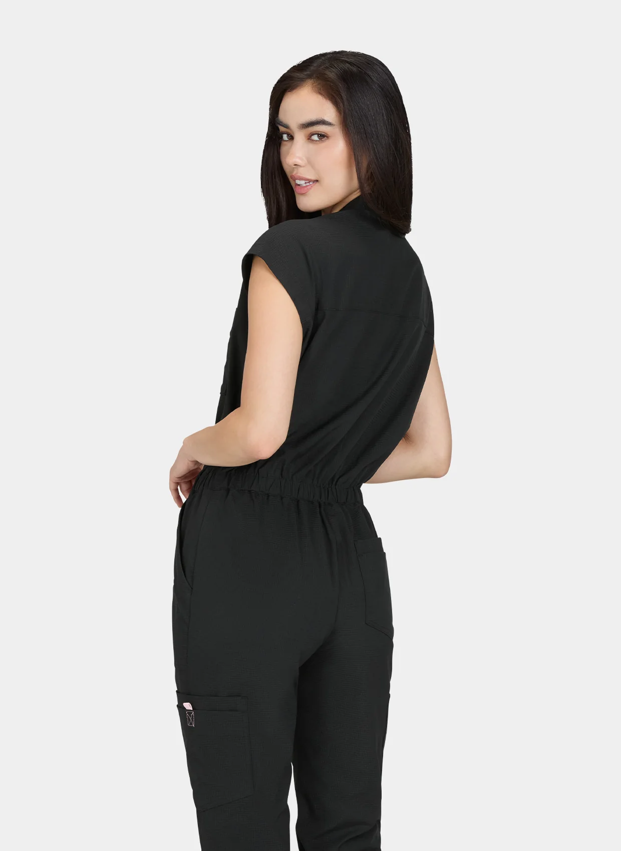 Koi Solis Anja Scrub Jumpsuit - Black - Image 6